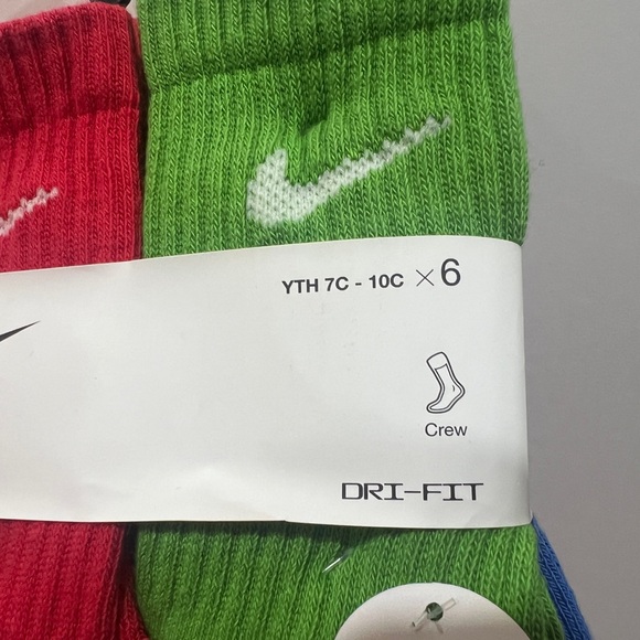 Nike, Cushioned Crew, 6 Pack Socks, Multicolor - Picture 10 of 14